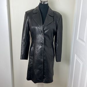 Solo Vintage Canada Made Leather Outerwear Jacket Size Medium